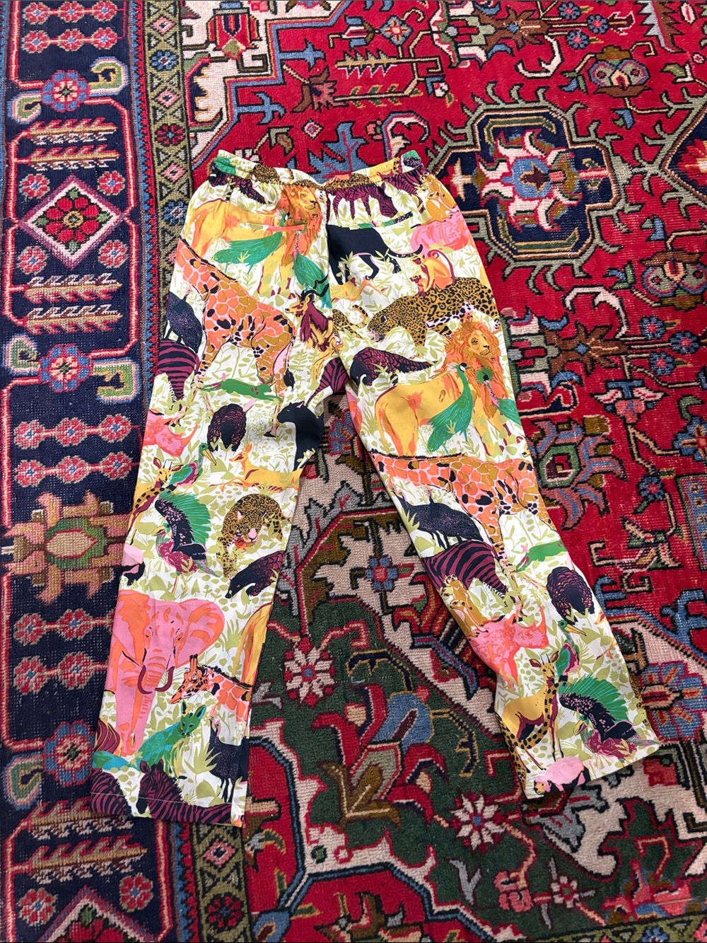 J. Crew Ratti Safari print drawstring pants size 6 - Picture 5 of 5